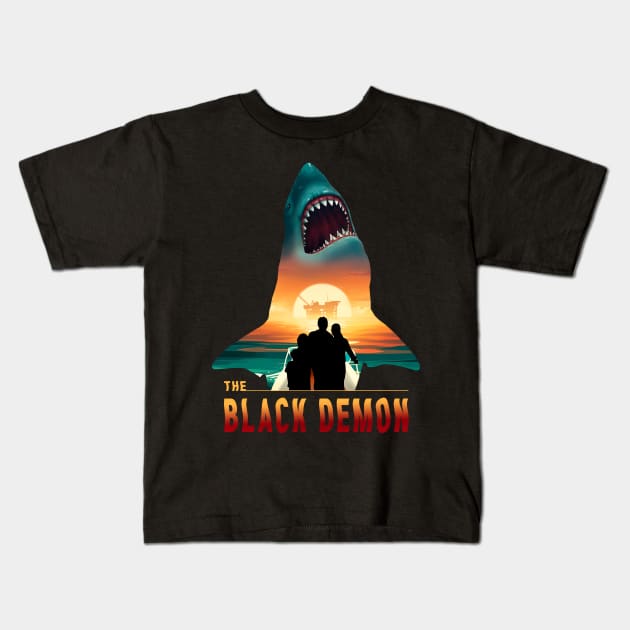 The Black Demon Kids T-Shirt by Scud"